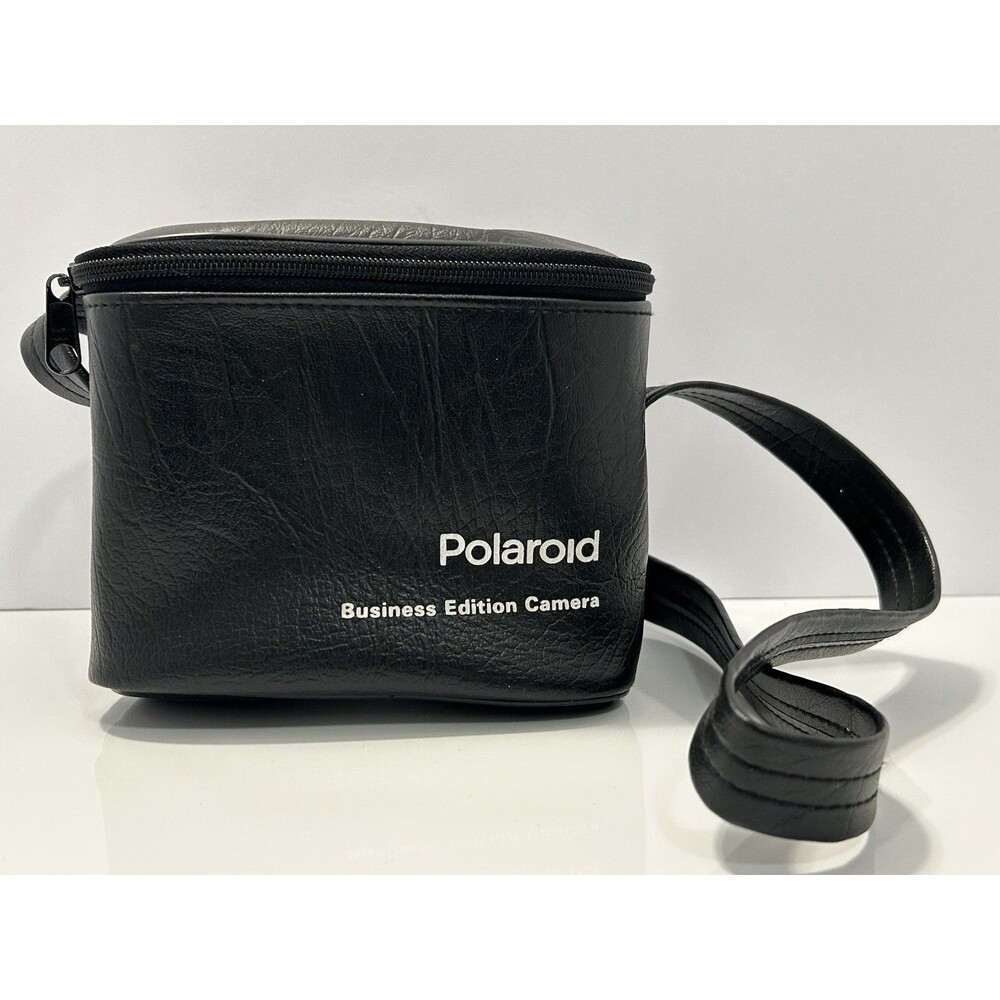 Vintage Polaroid Business Edition Camera Bag Black Faux Leather CASE ONLY